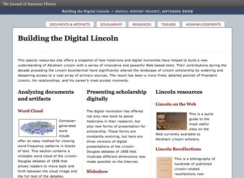 Journal of American History - Lincoln in the Journal of American History