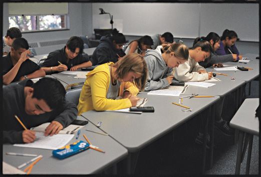 Photograph of Students at an SAT summer camp