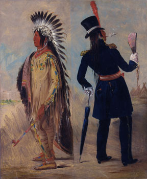 George Catlin's Wi-jun-jon, Pigeon's Eggg Head (The Light) Going To and Returning From Washington (1837-1839)